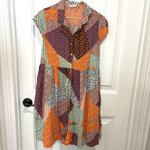 Max & Co. Dresses & Skirts - Women's Boho Bohemian Patchwork Babydoll Dress Size XL Shirtdress Cottagecore